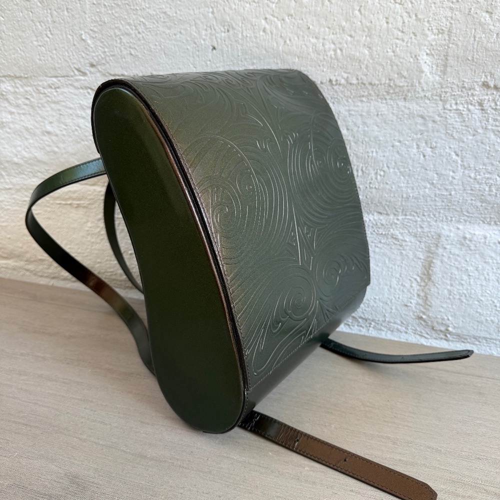 Rare! Jean Paul Gaultier V Cyber Series (from 90's) Leather Iridescent Backpack